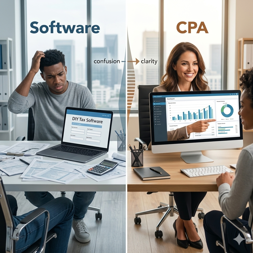 CPA vs. Tax Software: When Does Your Return Need a Pro?